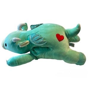 Squishmallows Miles the Dragon Valentines Day 24” plush Hugmallows